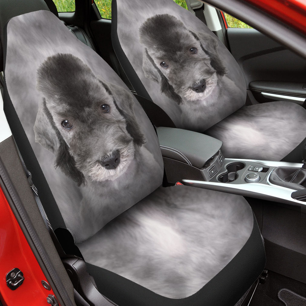 Bedlington Terrier Face Car Seat Covers 120