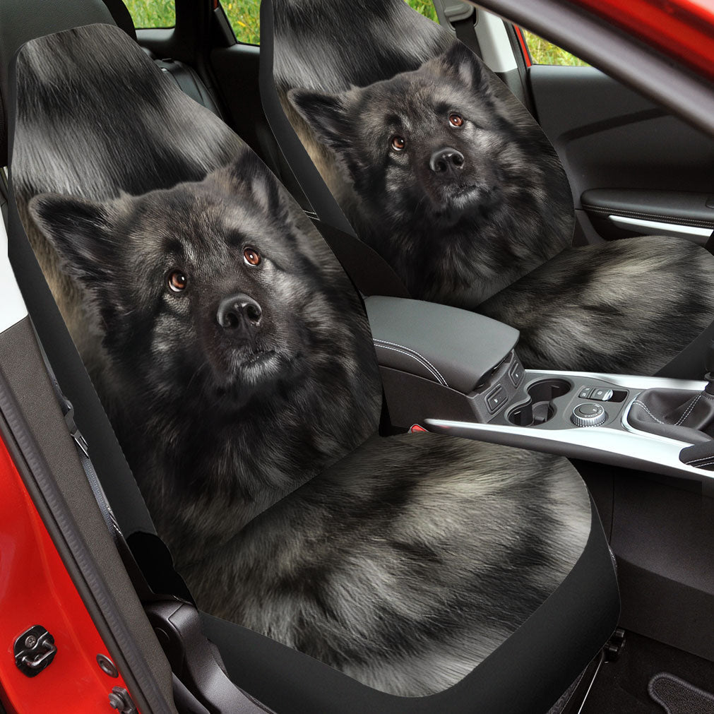 Keeshound Face Car Seat Covers 120