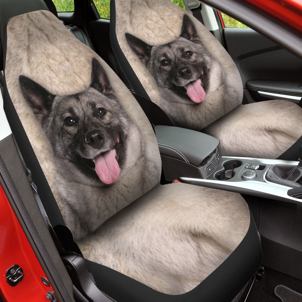 Norwegian Elkhound Face Car Seat Covers 120