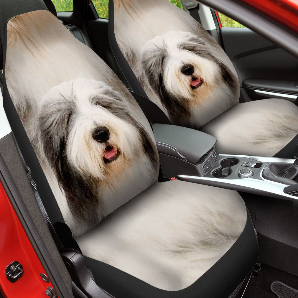 Old English Sheepdog Face Car Seat Covers 120