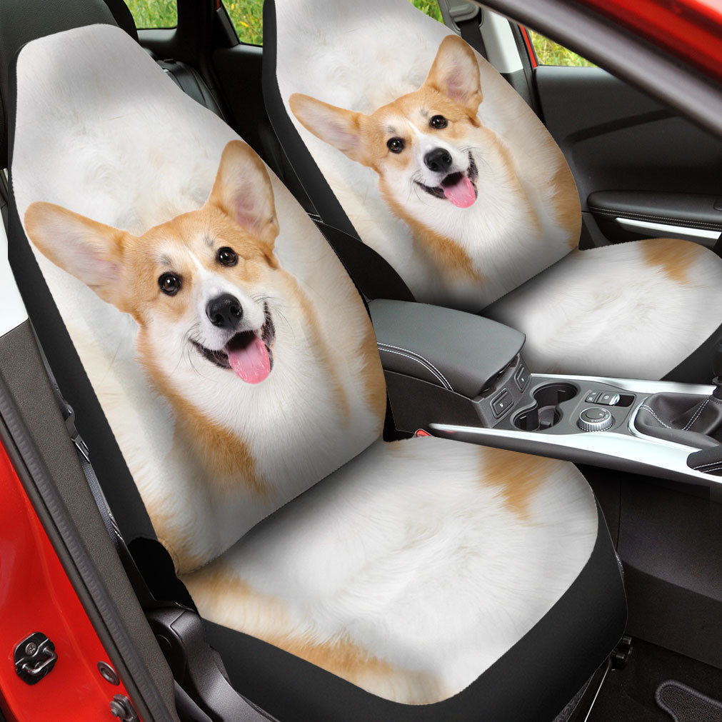 Pembroke Welsh Corgi Face Car Seat Covers 120