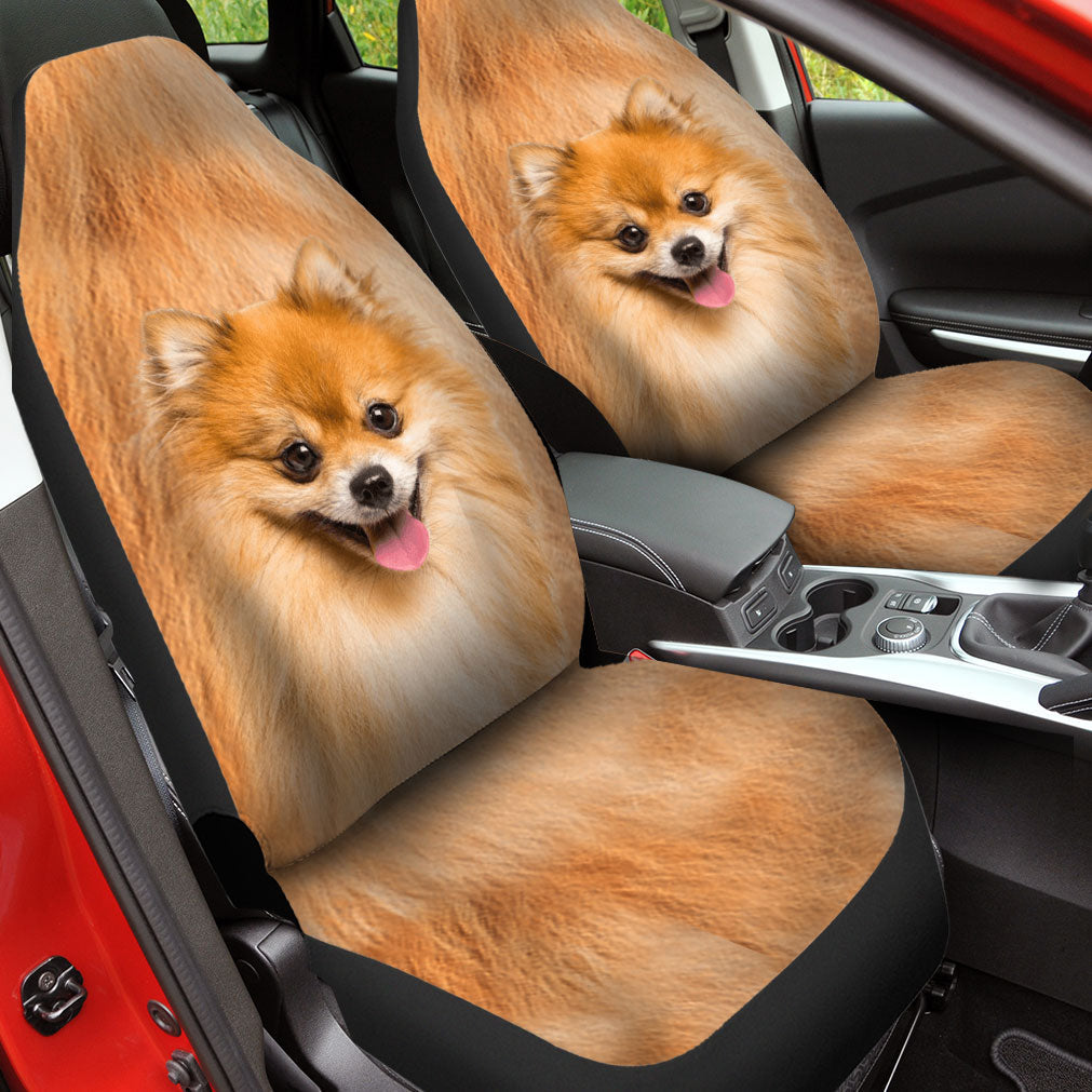 Pomeranian Face Car Seat Covers 120