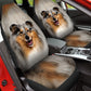 Rough Collie Face Car Seat Covers 120