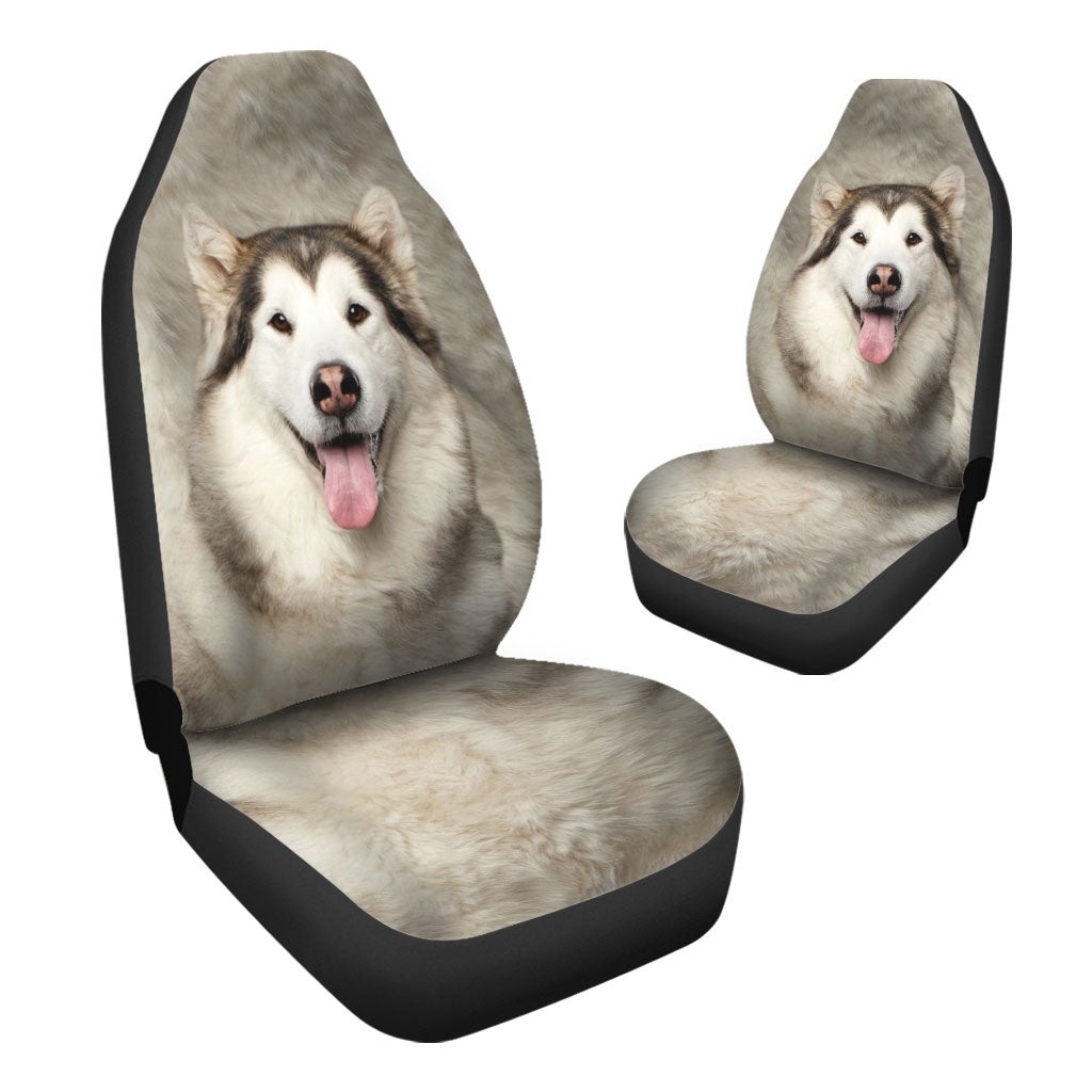 Alaskan Malamute Funny Face Car Seat Covers 120