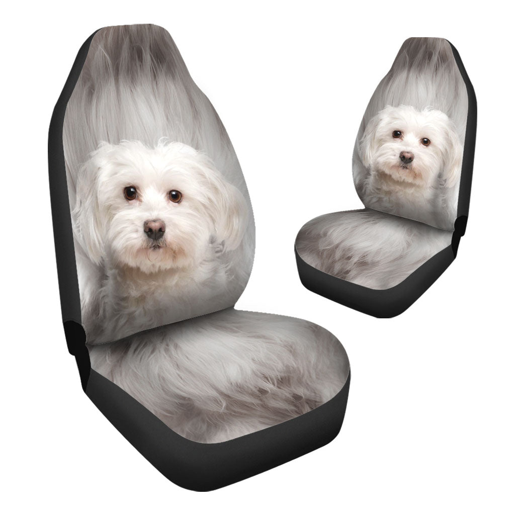 Maltese Face Car Seat Covers 120