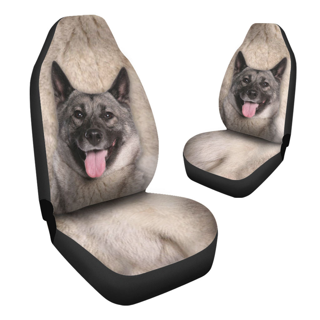 Norwegian Elkhound Face Car Seat Covers 120