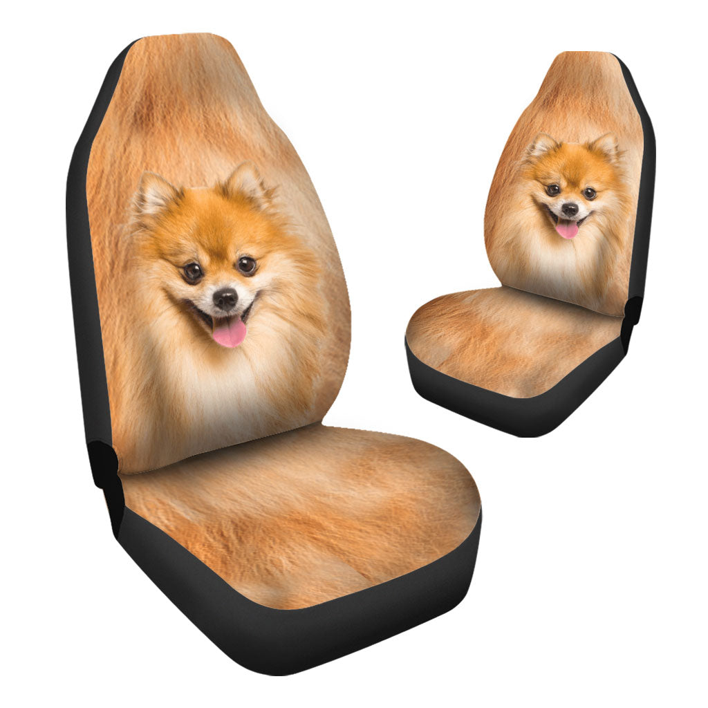 Pomeranian Face Car Seat Covers 120