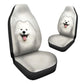 Samoyed Face Car Seat Covers 120