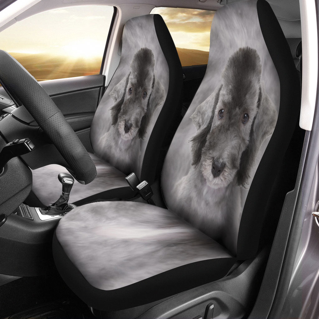 Bedlington Terrier Face Car Seat Covers 120