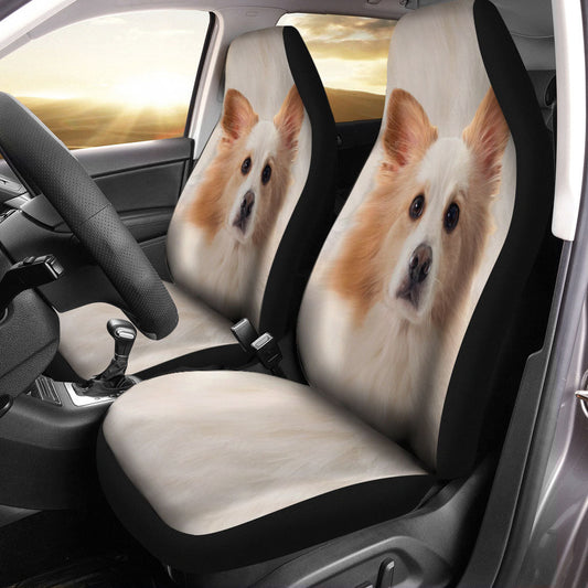 Icelandic Sheepdog Face Car Seat Covers 120