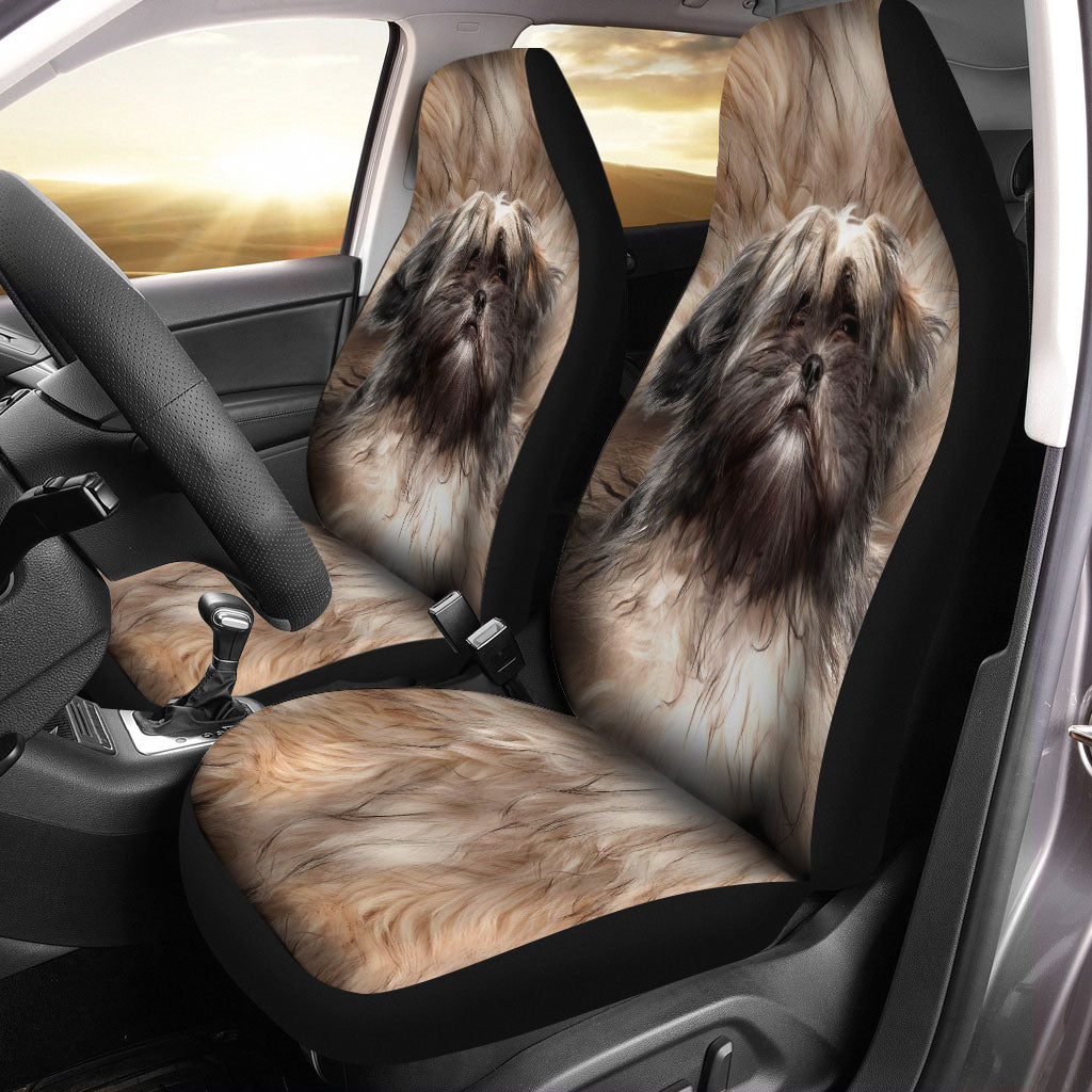 Lhasa Apso Face Car Seat Covers 120