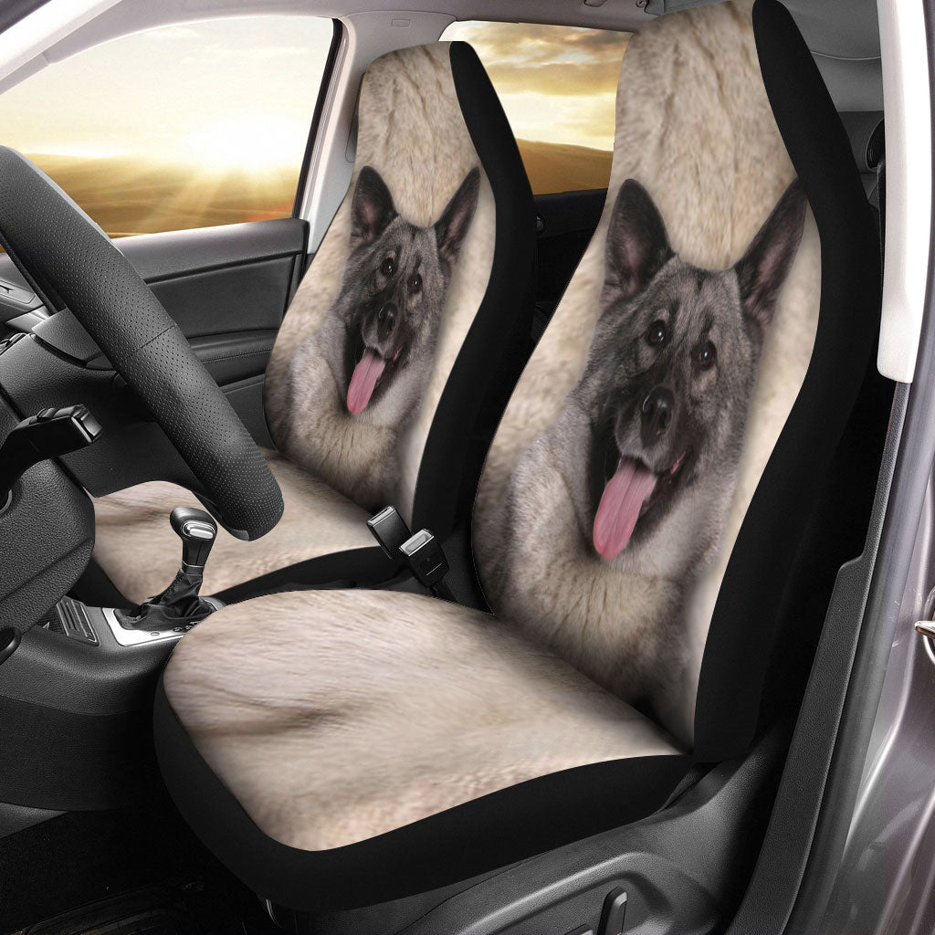 Norwegian Elkhound Face Car Seat Covers 120
