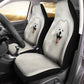 Samoyed Face Car Seat Covers 120