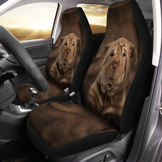 Shar Pei Face Car Seat Covers 120