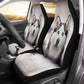 Siberian Husky Face Car Seat Covers 120