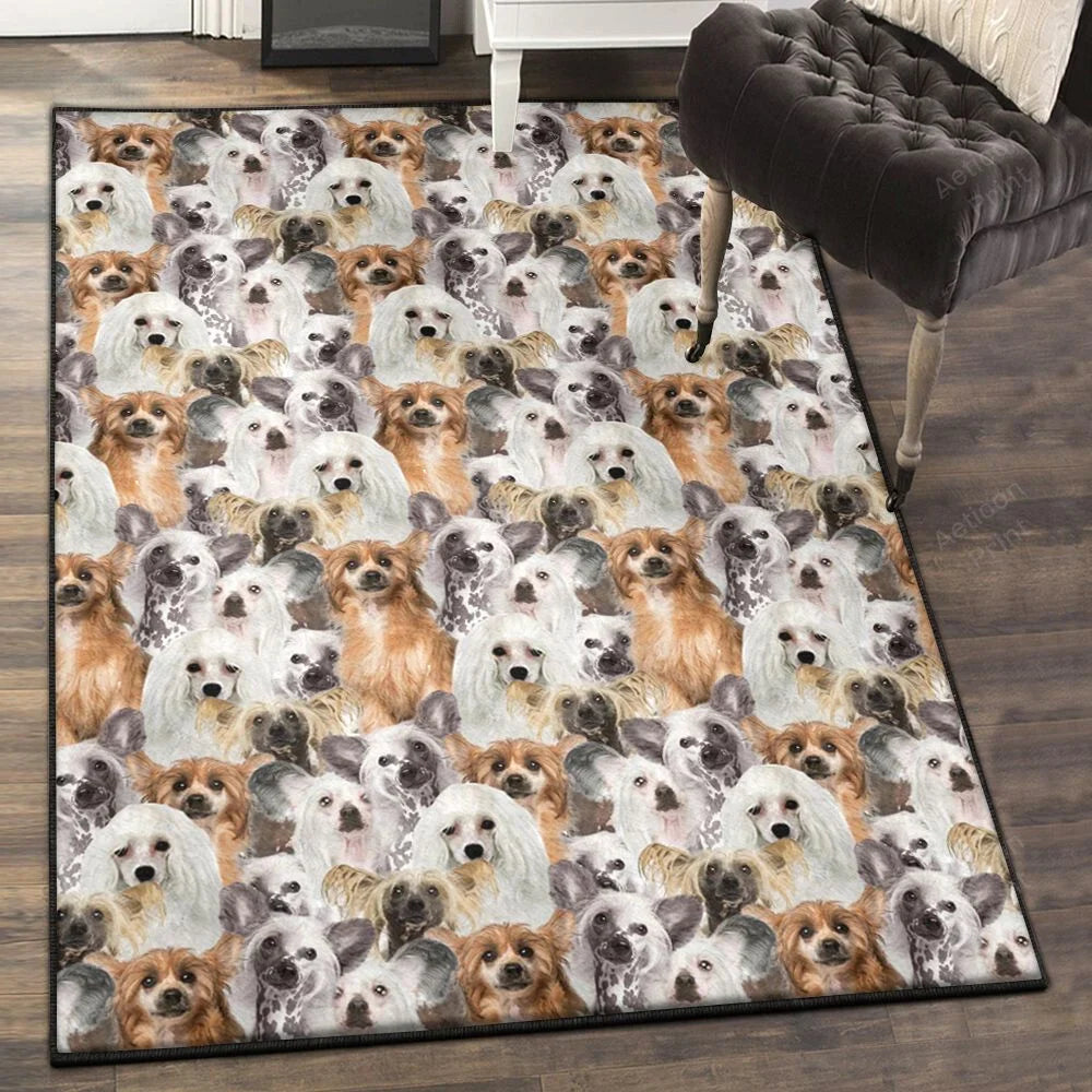 Chinese Crested Area Rug