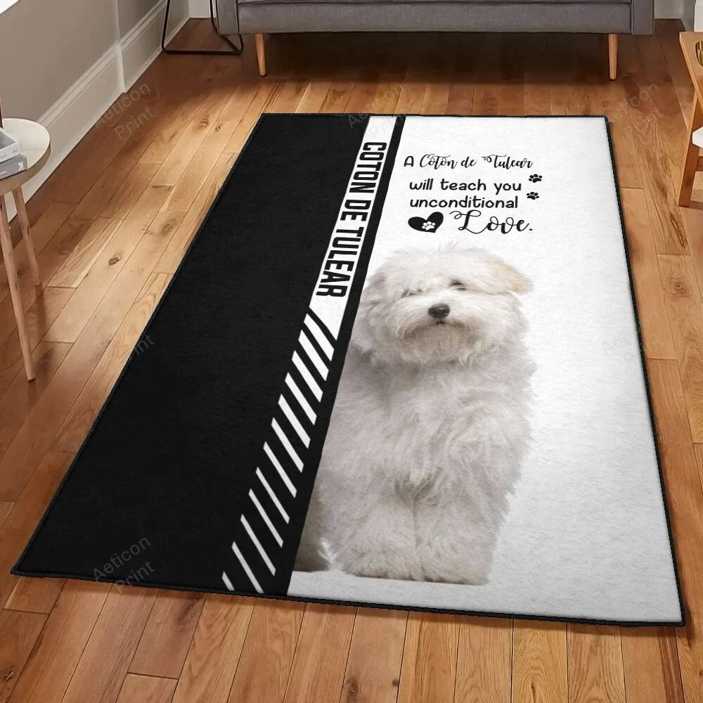 Coton de Tulear Area Rug