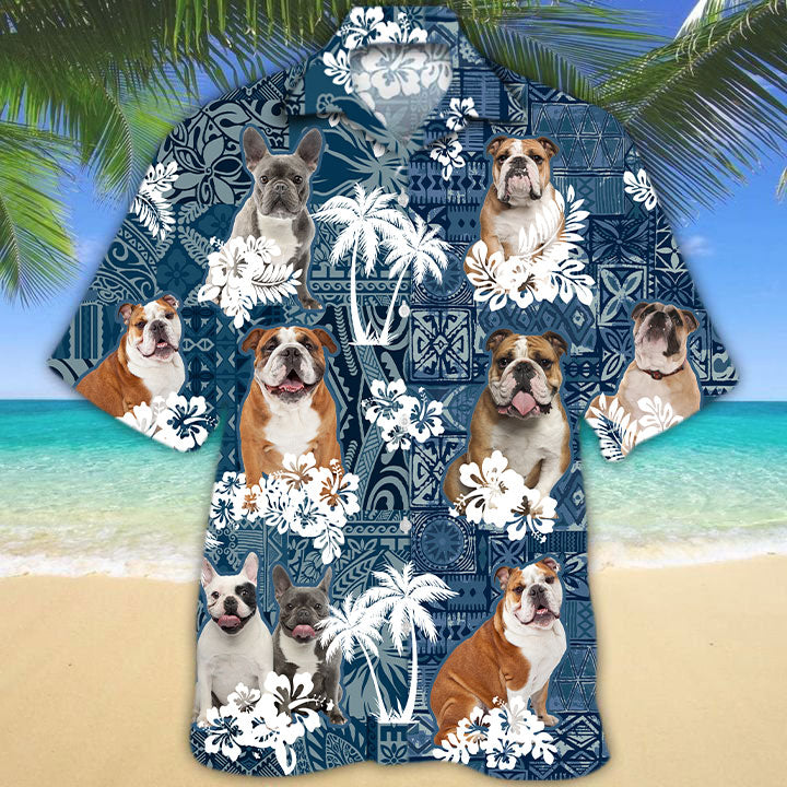 Bulldog Hawaiian Shirt TD01