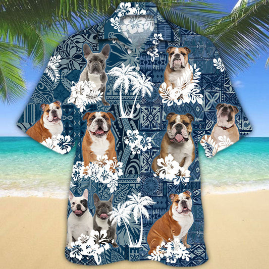 Bulldog Hawaiian Shirt TD01