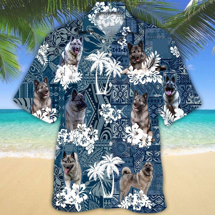 Norwegian Elkhound Hawaiian Shirt TD01