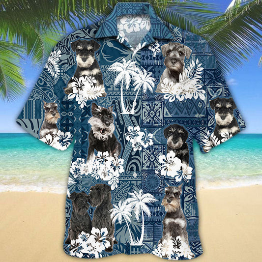 Miniature Schnauzer Hawaiian Shirt TD01