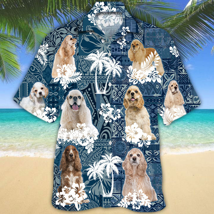 American Cocker Spaniel Hawaiian Shirt TD01