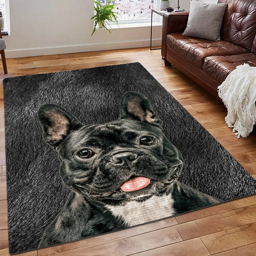 French Bulldog 4 Area Rug