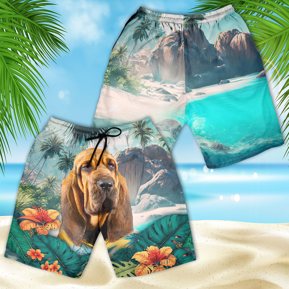 Bloodhound - 3D Men's Beach Short