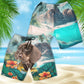 Dachshund - 3D Men's Beach Short