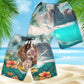 English Springer Spaniel - 3D Men's Beach Short