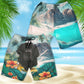 Flat-coated Retriever - 3D Men's Beach Short