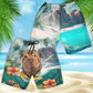 Shar Pei - 3D Men's Beach Short