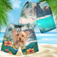 Yorkshire Terrier - 3D Men's Beach Short
