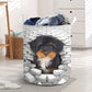 Bernedoodle - In The Hole Of Wall Pattern Laundry Basket