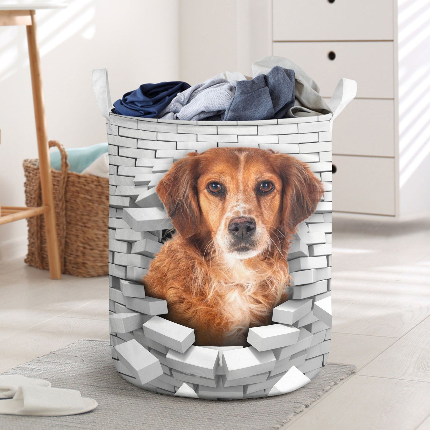 Brittany - In The Hole Of Wall Pattern Laundry Basket