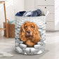 Cocker Spaniel - In The Hole Of Wall Pattern Laundry Basket