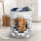 Nova Scotia Duck Tolling Retriever - In The Hole Of Wall Pattern Laundry Basket
