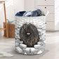 Puli Dog - In The Hole Of Wall Pattern Laundry Basket