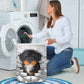 Bernedoodle - In The Hole Of Wall Pattern Laundry Basket