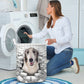 Borzoi - In The Hole Of Wall Pattern Laundry Basket
