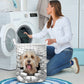 Labradoodle - In The Hole Of Wall Pattern Laundry Basket