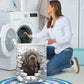 Neapolitan Mastiff - In The Hole Of Wall Pattern Laundry Basket