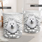 American Eskimo - In The Hole Of Wall Pattern Laundry Basket
