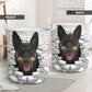 Australian Kelpie - In The Hole Of Wall Pattern Laundry Basket