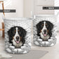 Bernese Mountain Dog - In The Hole Of Wall Pattern Laundry Basket