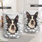 Boston Terrier - In The Hole Of Wall Pattern Laundry Basket