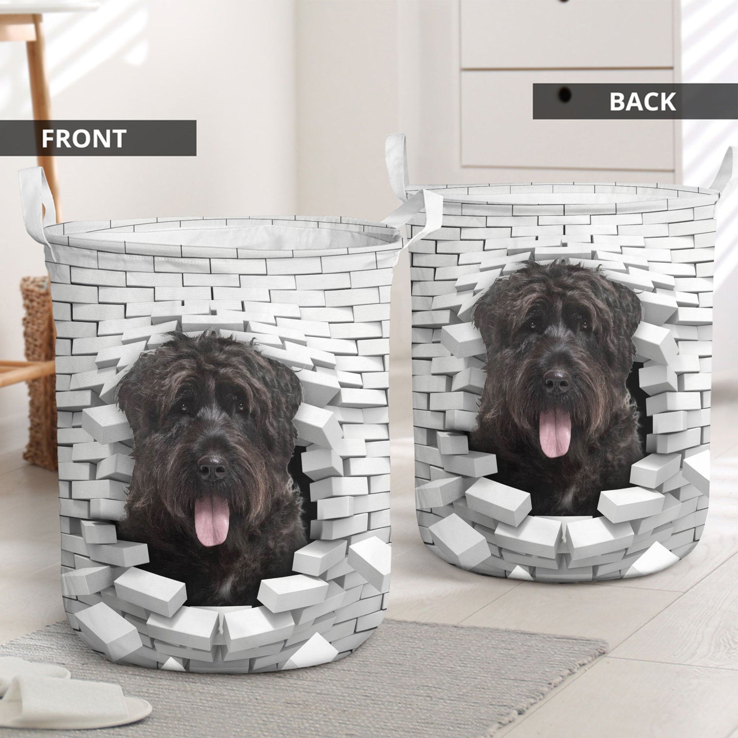 Bouvier - In The Hole Of Wall Pattern Laundry Basket