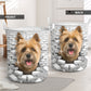 Cairn Terrier - In The Hole Of Wall Pattern Laundry Basket