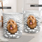 Goldendoodle - In The Hole Of Wall Pattern Laundry Basket