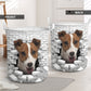 Jack Russell Terrier - In The Hole Of Wall Pattern Laundry Basket
